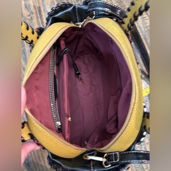 Patchwork Colored Stitching Handbag - Picture 6 of 14